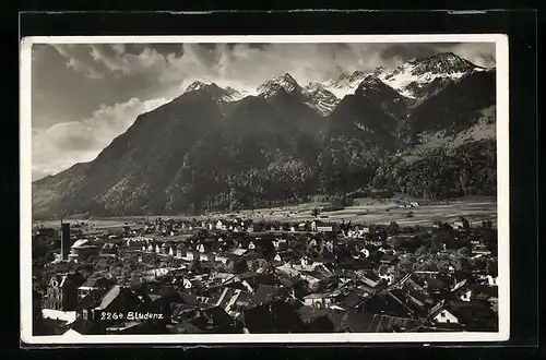 AK Bludenz, Panorama aus der Vogelschau