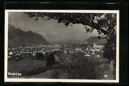 AK Bludenz, Panorama aus der Vogelschau