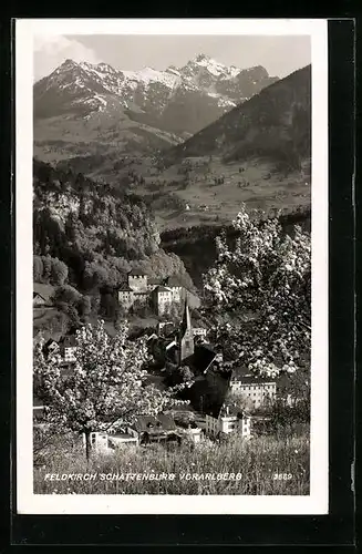 AK Feldkirch, Blick zur Schattenburg