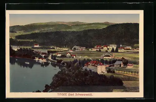 AK Titisee (bad. Schwarzwald), Totalansicht aus der Vogelschau