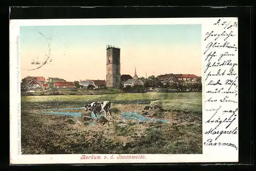 AK Borkum, Blick v. d. Innenweide