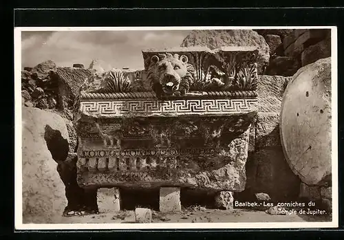 AK Baalbek, Les corniches du Temple de Jupiter