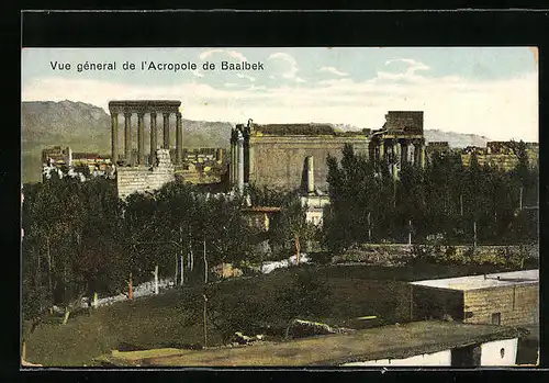 AK Baalbek, Vue generale de l'Acropole