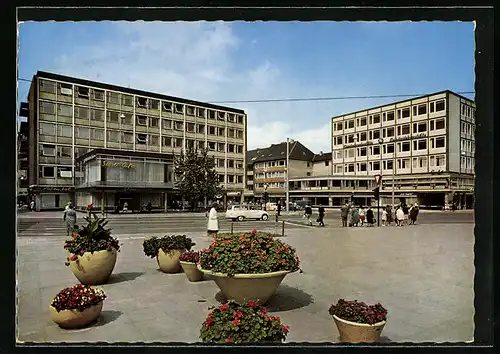 AK Hildesheim, Passanten auf dem Paul-von-Hindenburg-Platz