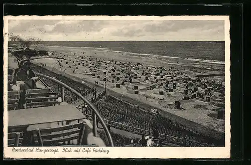 AK Nordseebad Wangerooge, Blick auf Cafè Pudding