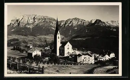 AK Auna di sotto, Ortsansicht mit Kirche