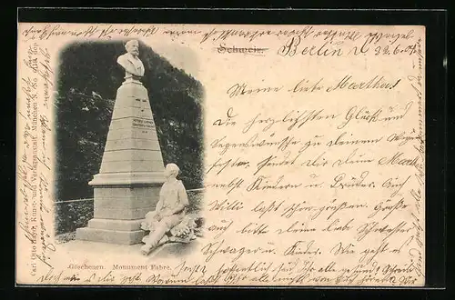 AK Göschenen, Monument Fabre