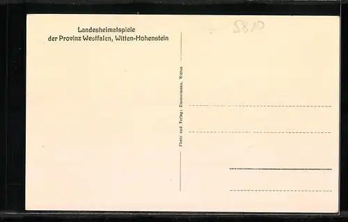 AK Witten-Hohenstein, Landesheimatspiele der Provinz Westfalen, Wilhelm Tell