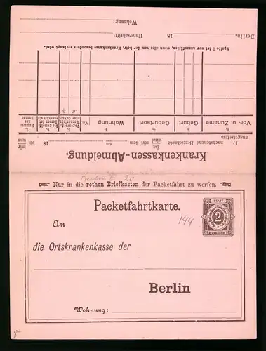 Klapp-AK Berlin, Private Stadtpost, Neue Berliner Omnibus- u. Packetfahrt AG