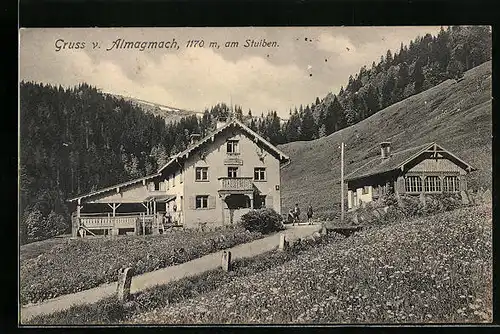 AK Immenstadt, Gasthof Almagmach am Stuiben