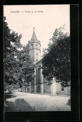 AK Jessnitz, Partie bei der Kirche