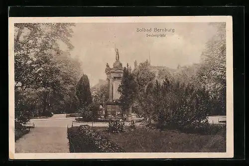 AK Bernburg, Der Sedanplatz in dem Solbad