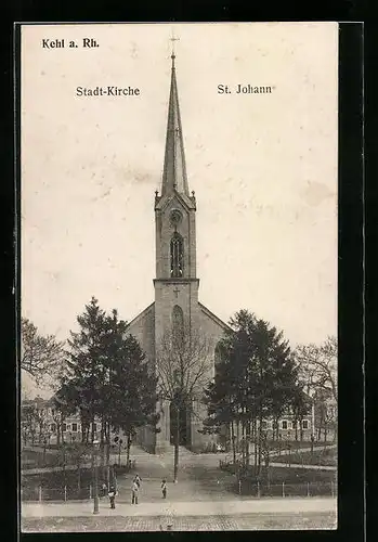 AK Kehl a. Rh., Stadtkirche St. Johann