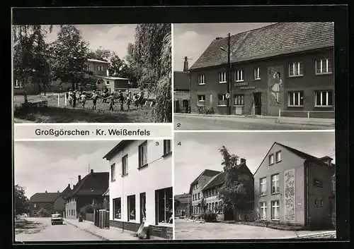 AK Grossgörschen /Kr. Weissenfels, Strasse der Technik, Oberschule der DSF, Kulturhaus