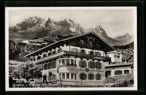 AK Wallgau, Gasthaus zur Post