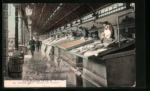 AK Brüssel / Bruxelles, Marché aux Poissons