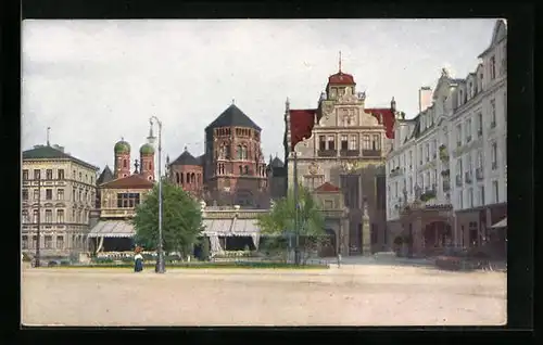 AK München, Künstlerhaus und Synagoge