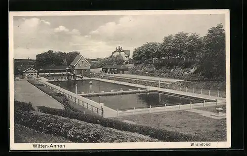 AK Witten-Annen, Partie aus dem Strandbad