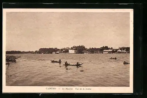 AK Cantho, Le Marché, Vue de la rivière