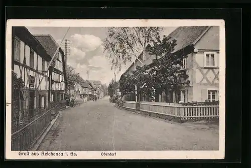 AK Reichenau, Partie aus dem Oberdorf