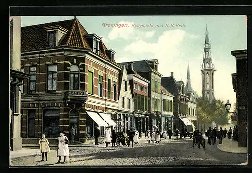 AK Groningen, Rademarkt met R.-K. Kerk