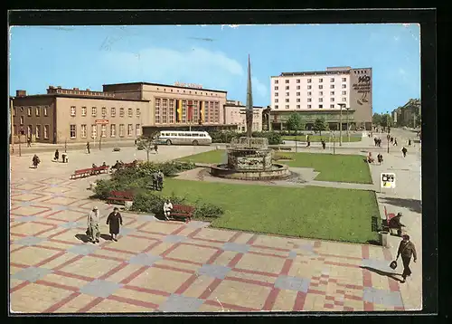 AK Merseburg, Blick auf Gagarinplatz