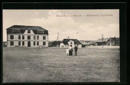 AK Norddorf a. Amrum, Hüttmann`s Logierhaus