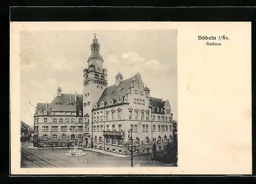 AK Döbeln i. Sa., Rathaus