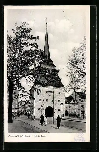 AK Seestadt Rostock, Blick zum Steintor