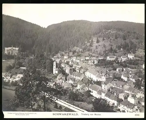 Fotografie NPG, Berlin-Steglitz, Ansicht Triberg / Schwarzwald, Blick von Westen