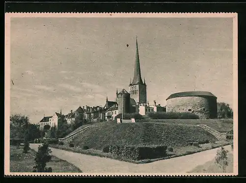 AK Reval, Blick zur Olaikirche