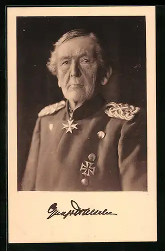 AK Generalfeldmarschall Graf Gottlieb von Haeseler in Uniform