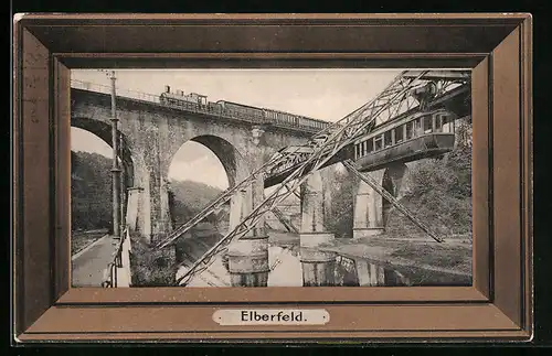 AK Elberfeld, Eisenbahn und Schwebebahn