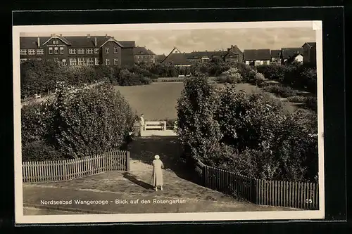 AK Wangerooge, Blick auf den Rosengarten