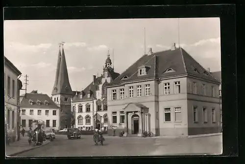 AK Egeln, Rathaus und Landambulatorium am Markt