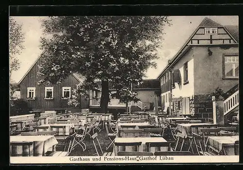 AK Lübau, Gasthaus und Pensions-Haus Gasthof Lübau von Paul Wolf