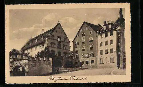 AK Schaffhausen, Blick auf Bäckerstube