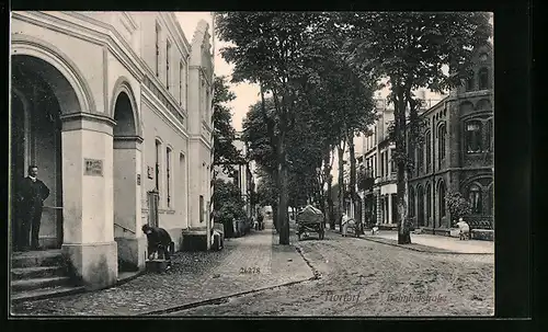 AK Nortorf, Blick in die Bahnhofstrasse