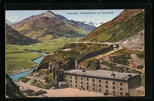 AK Andermatt, Kriegskaserne und Urserental