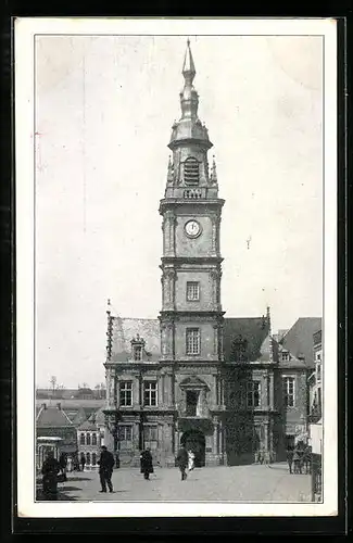 AK Le Cateau, Rathaus mit Vorplatz