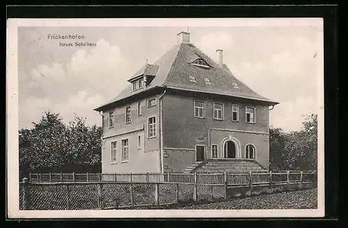 AK Frickenhofen, Partie am Neuen Schulhaus