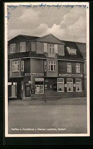 AK Nortorf, Cafe und Konditorei von Werner Lepthien