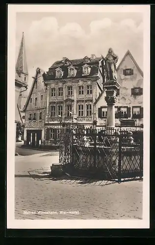 AK Windsheim, Partie am Weinmarkt