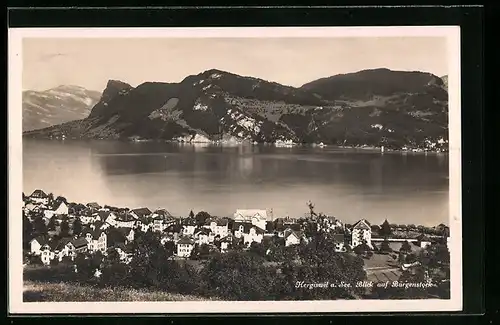 AK Hergiswil a. See, Blick auf Bürgenstock