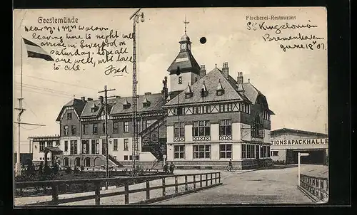 AK Geestemünde, Fischerei-Restaurant mit Strasse