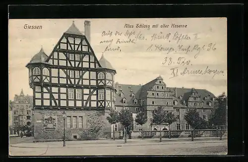 AK Giessen, Altes Schloss mit alter Kaserne