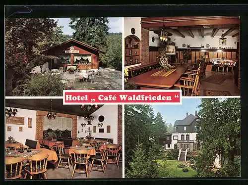 AK Bad Sachsa /Harz, Hotel Cafe Waldfrieden