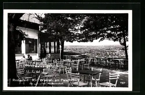 AK Perchtoldsdorf, Restaurant Karl Winkler am Parapluiberg