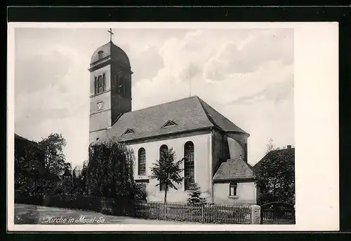 AK Mosel /Sa., Die Kirche