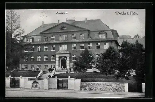 AK Weida i. Thür., Ansicht der Oberrealschule